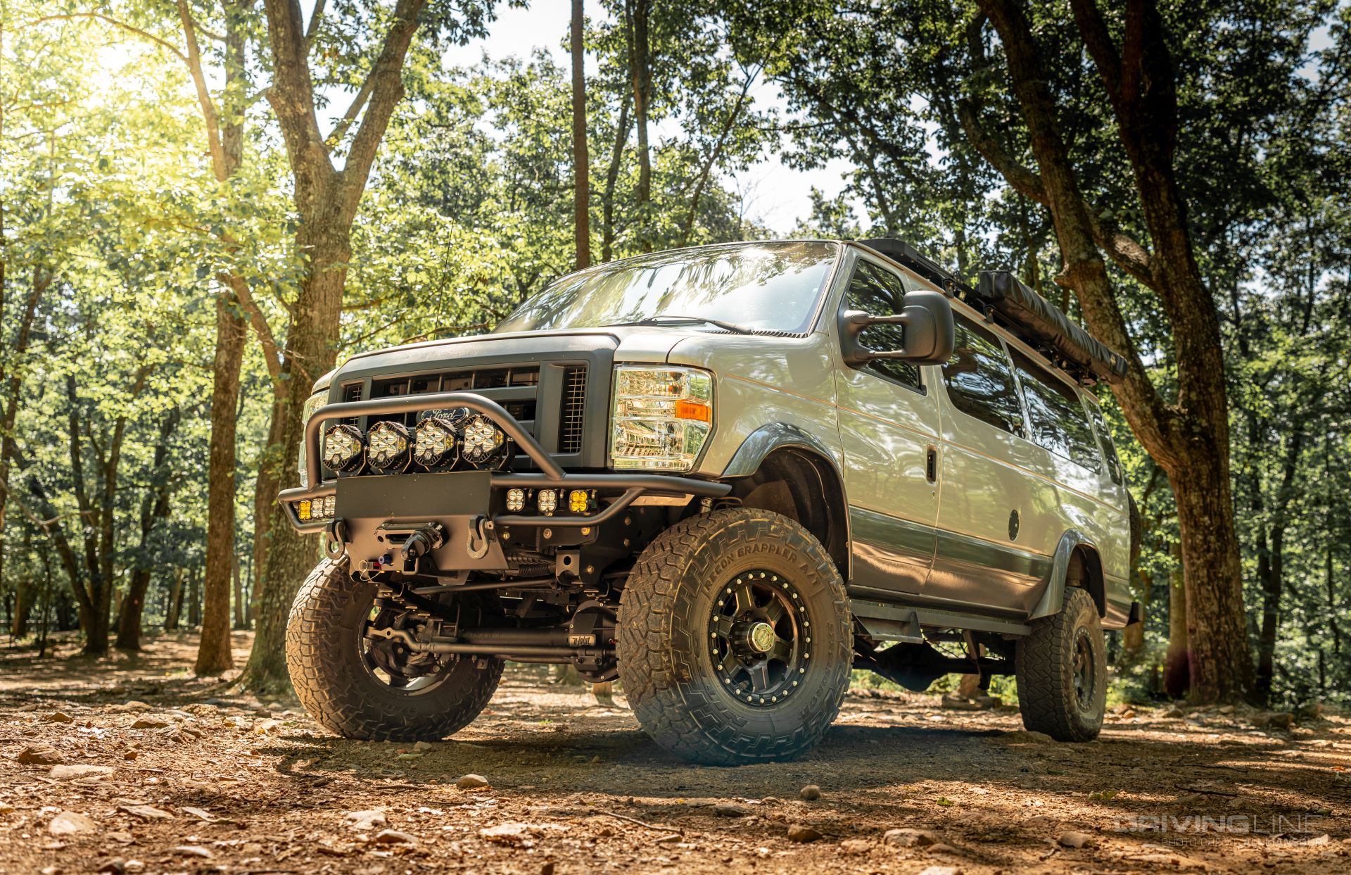 Ford E350 aluminum winch front bumper ujoint offroad