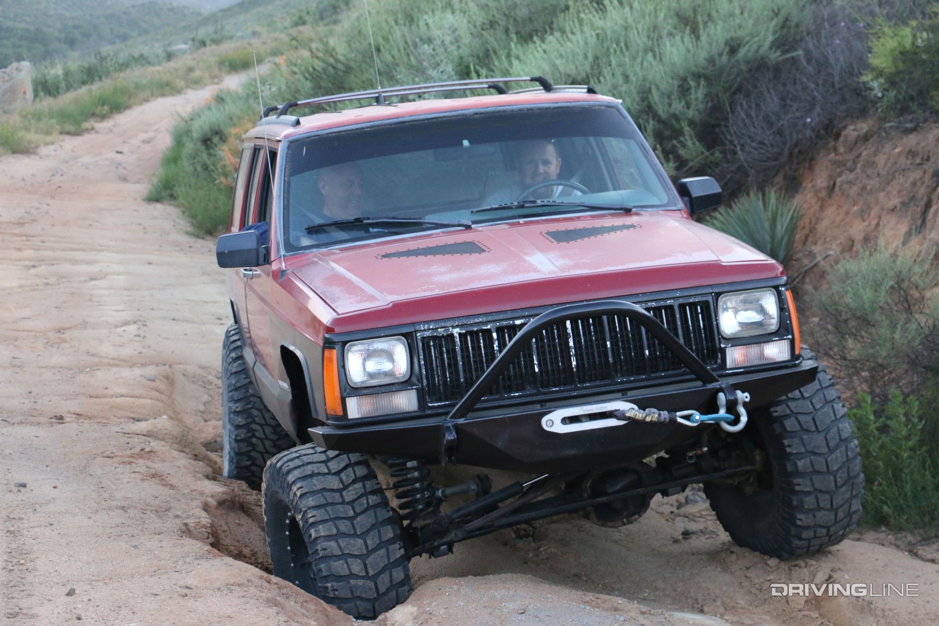 006 xj jeep solid axle 12s07 trail washout sasquatch run