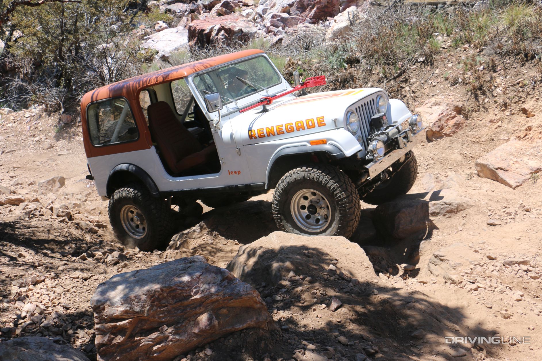 020 cj7 renegade v8 no power steering obstacle gold mountain big bear
