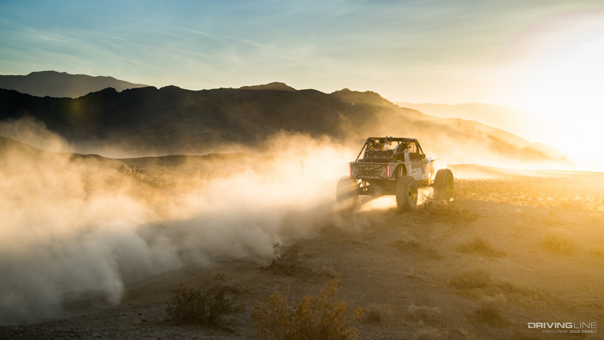 2018 King of the Hammers sunset