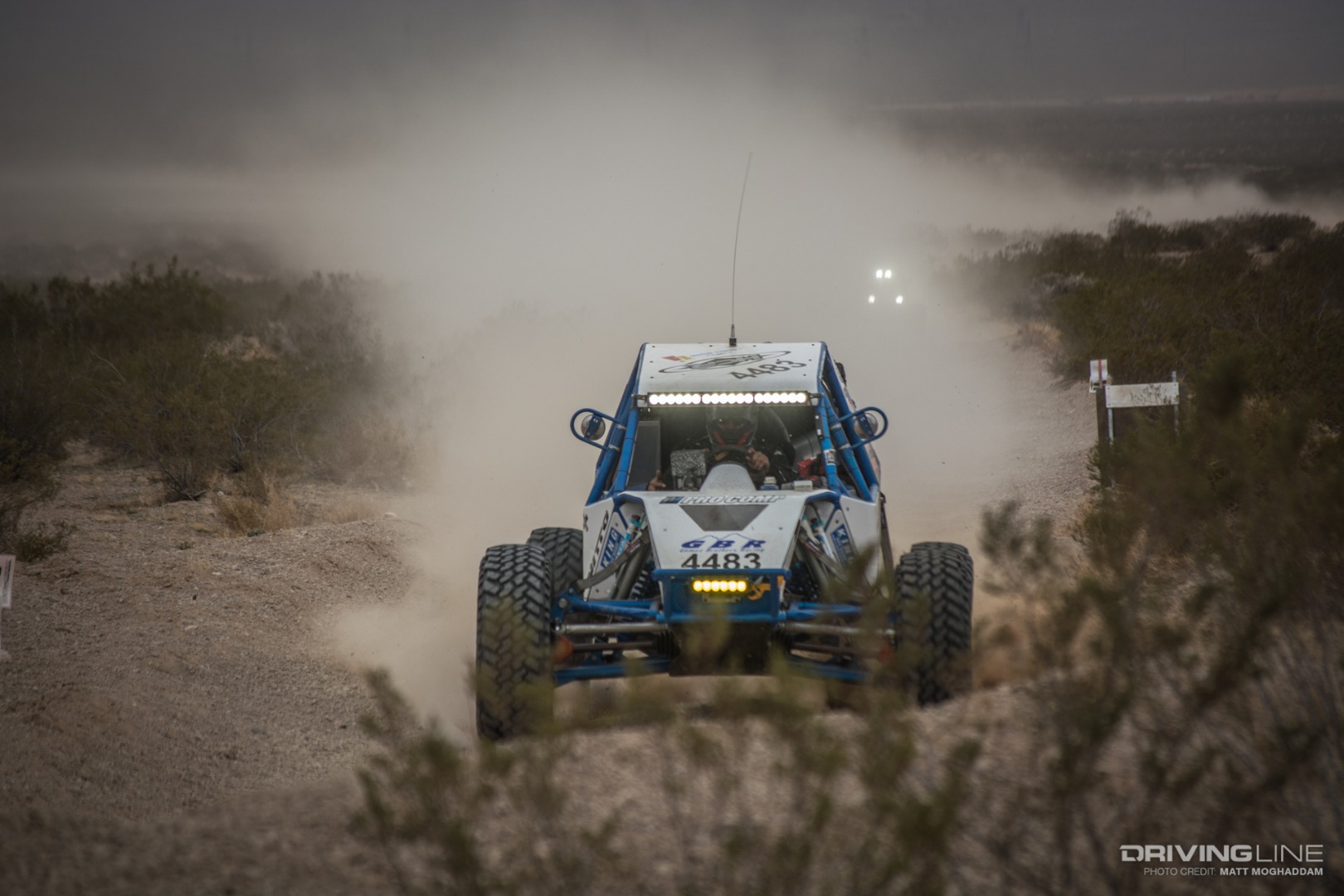 Marcos Gomez making his way around lap 2