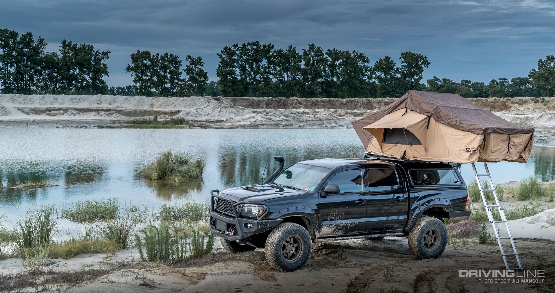 prinsu-toprac-tacoma-roof-rack-are-cx-top-cvt-tent By Lake