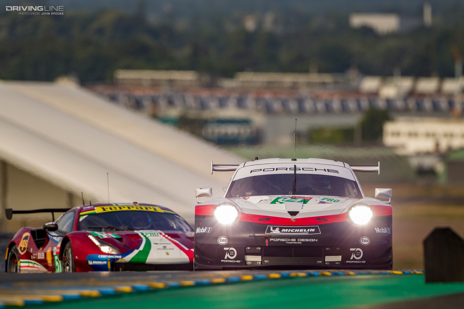 Le Mans 24 Hours White Porsche
