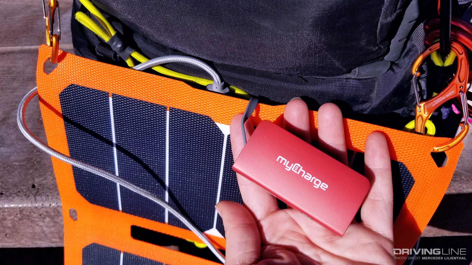 off Grid Trek 28w solar panel charging power pack