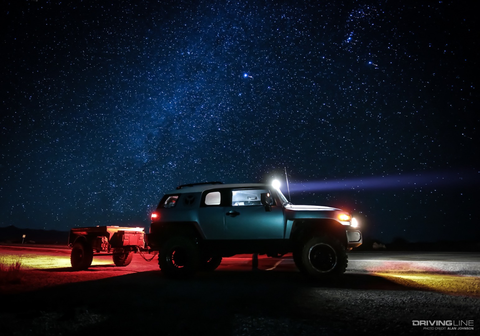 Enjoy the Journey: FJ Cruiser at night