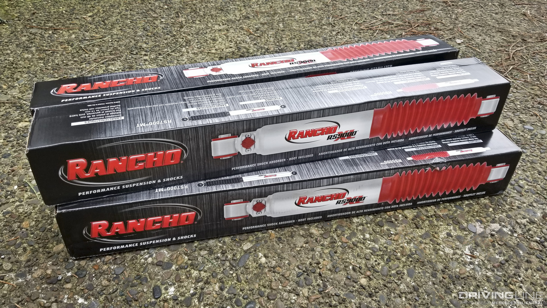 Rancho RS9000XL nine-way adjustable shocks