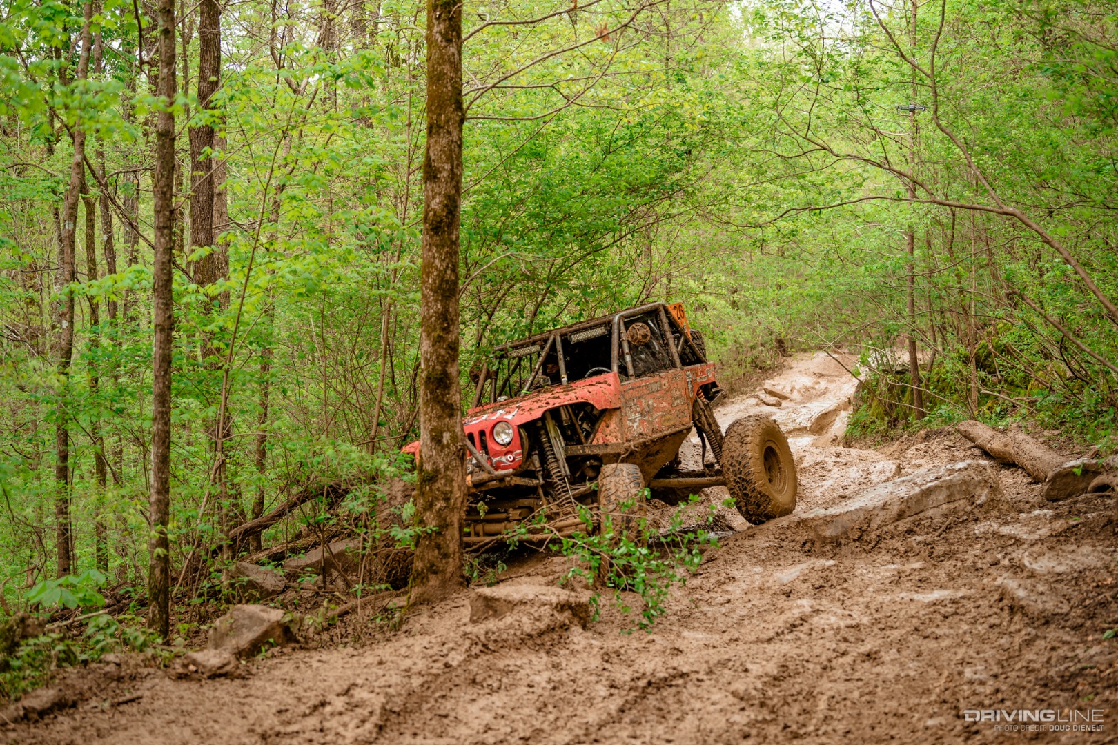 Car Crashed into a Tree at the Ultra4 Tear Down in Tennessee