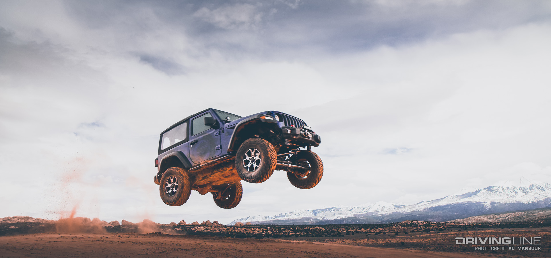 Jeep JL Jumping off a Dune