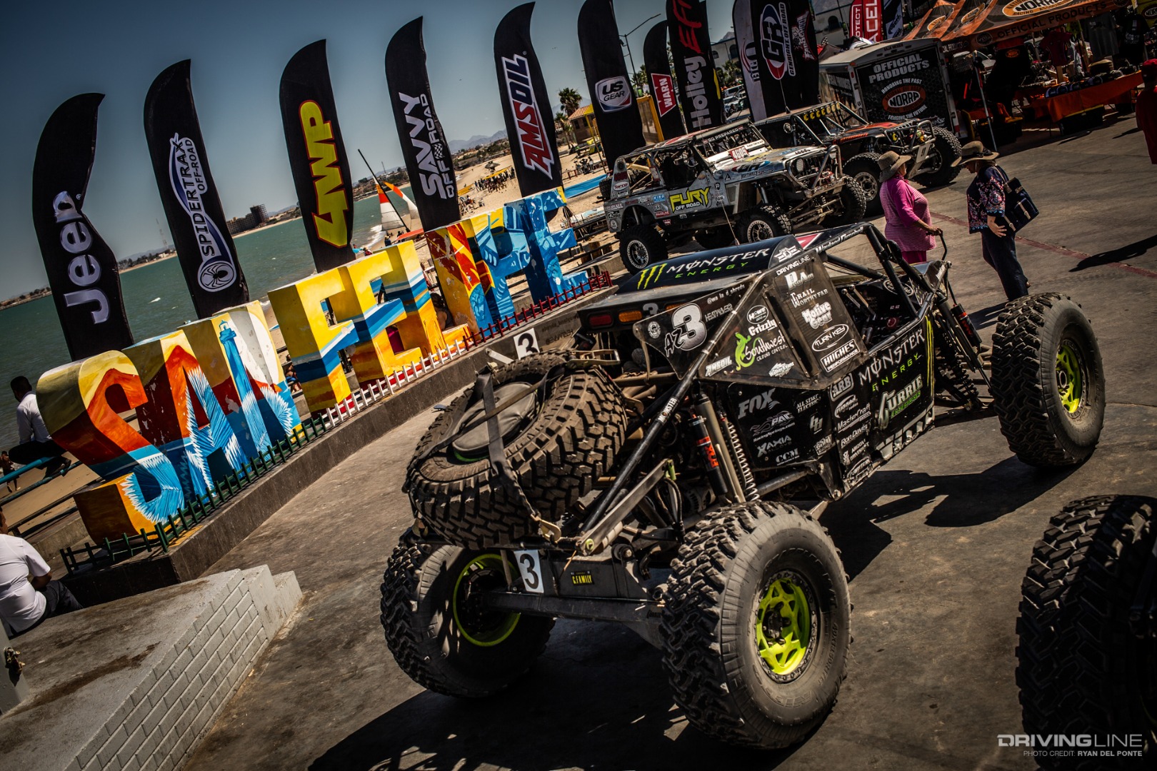Wayland Campbell on the Street Before the Ultra4 El Rey de las Bajas