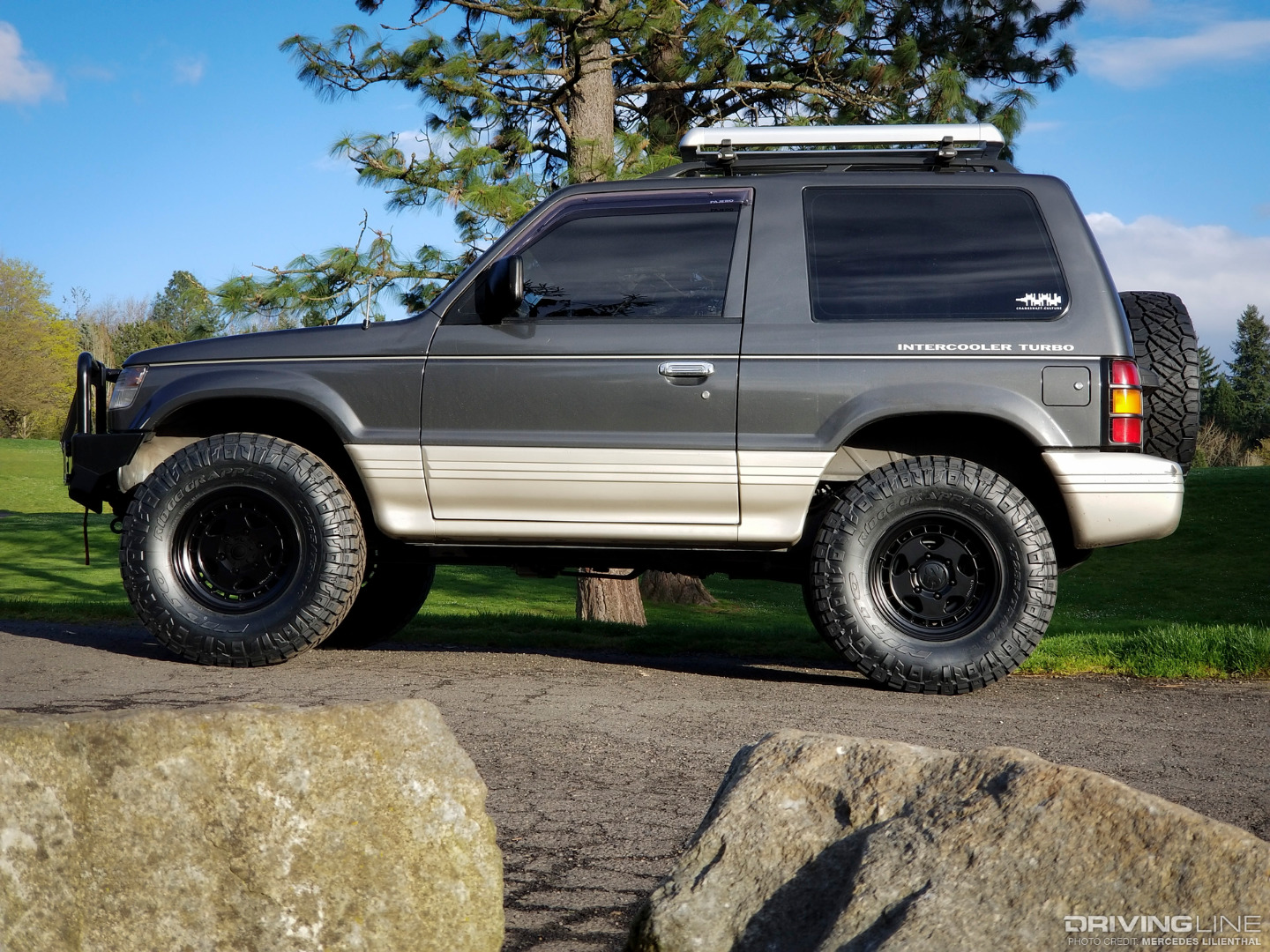 My 1991 Mitsubishi Pajero with newly installed Nitto Ridge Grapplers