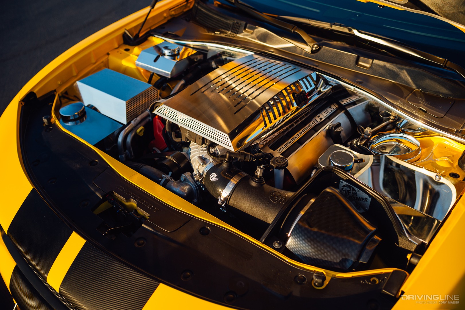 SRTBees Dodge Charger Hellcat 6.2L Hemi V8 Engine Bay
