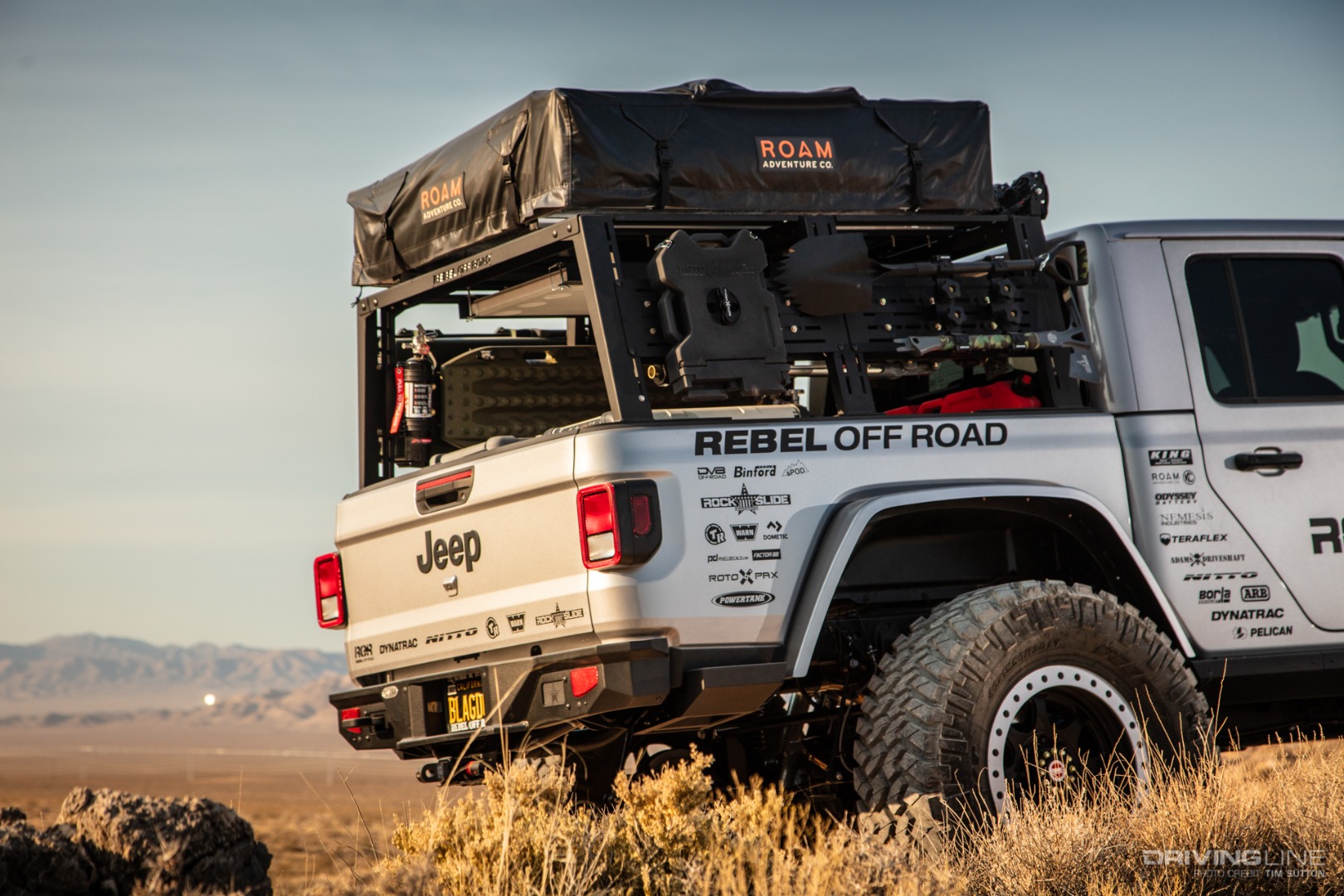 Gladiator Bed with Roam Adventure Co Roof top tent