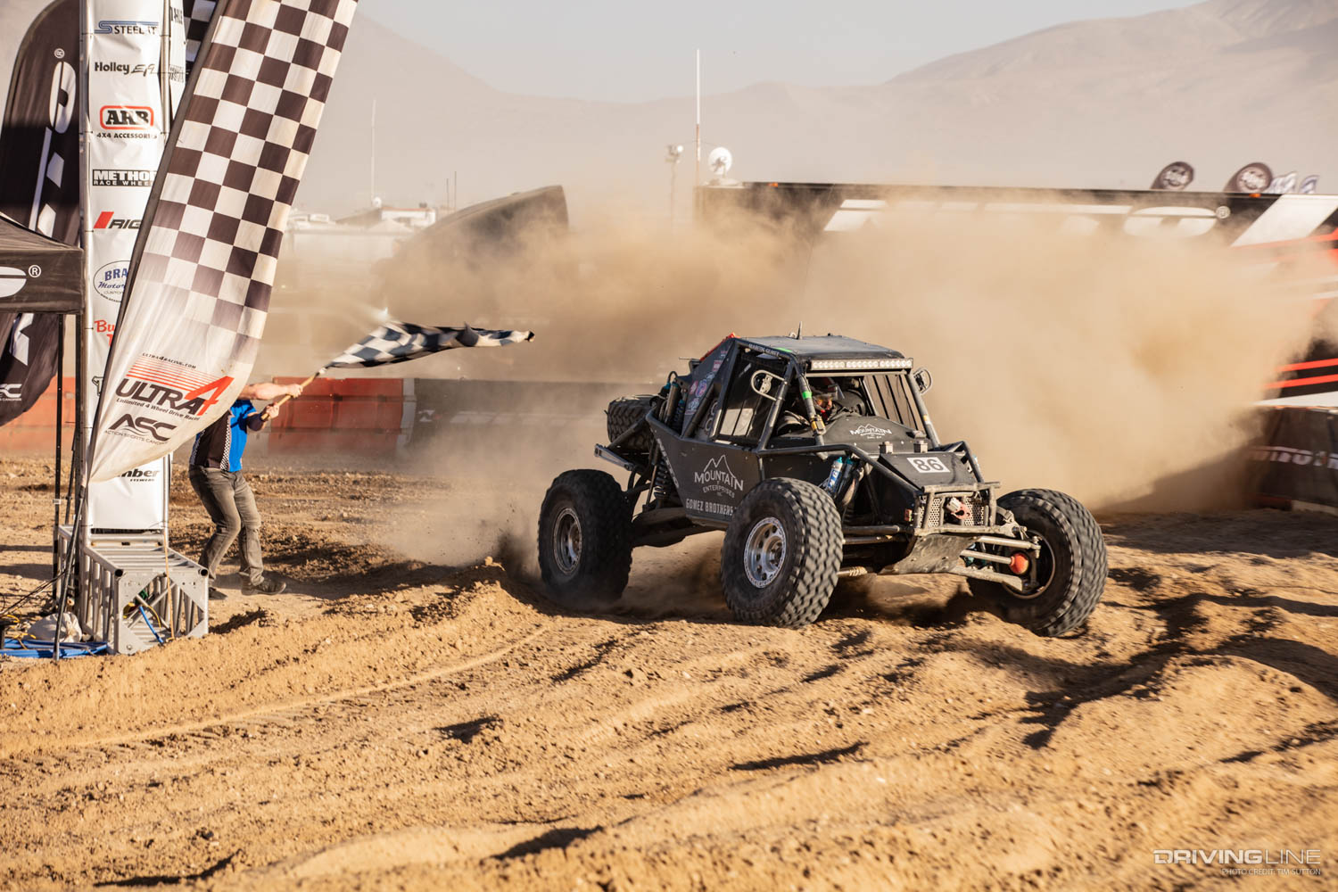 Marcos Gomez crosses the finish line at 2020 King of the hammers