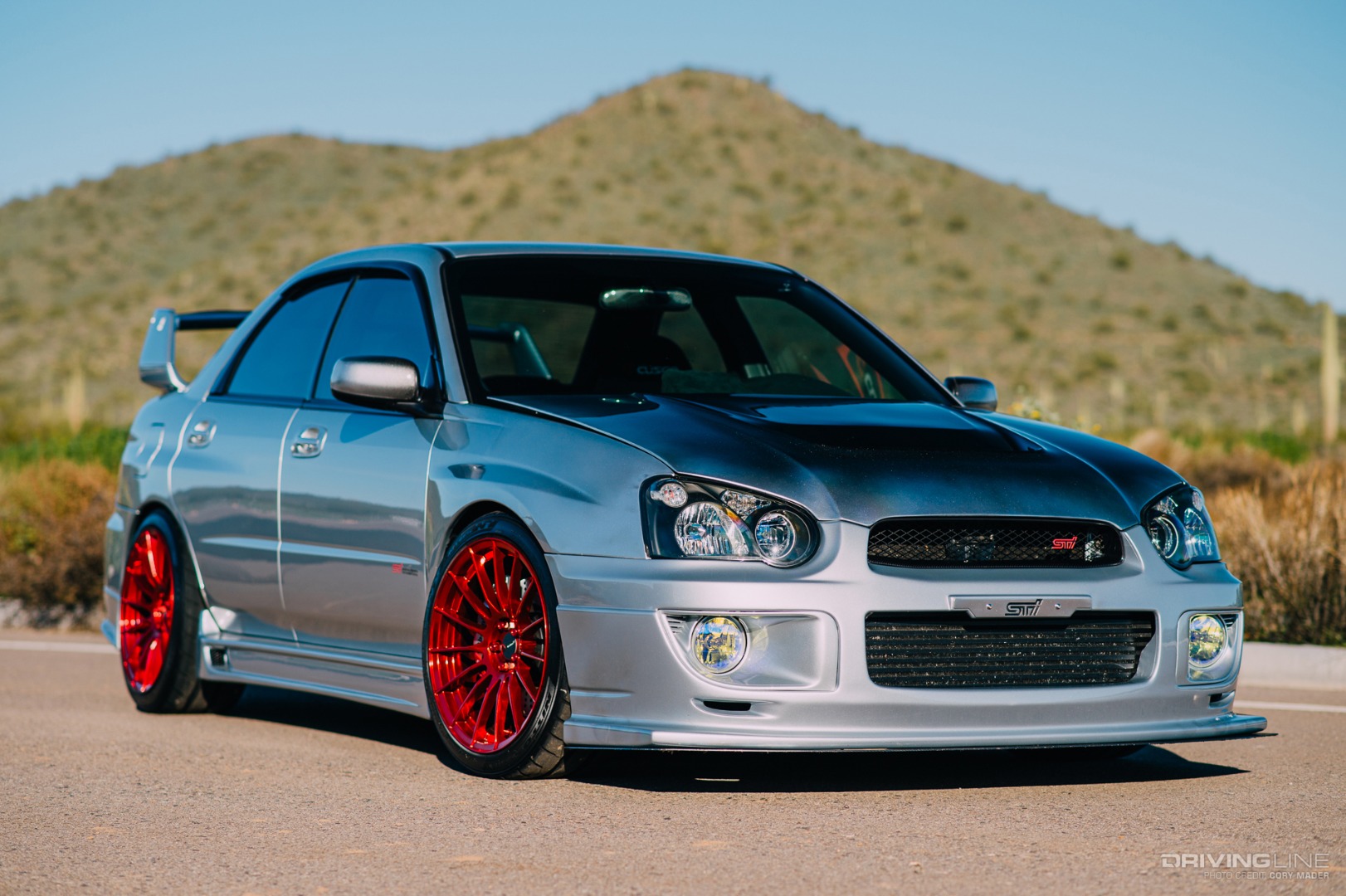 Subaru Impreza STI Cosworth on Nitto NT05 - Front 3/4 view