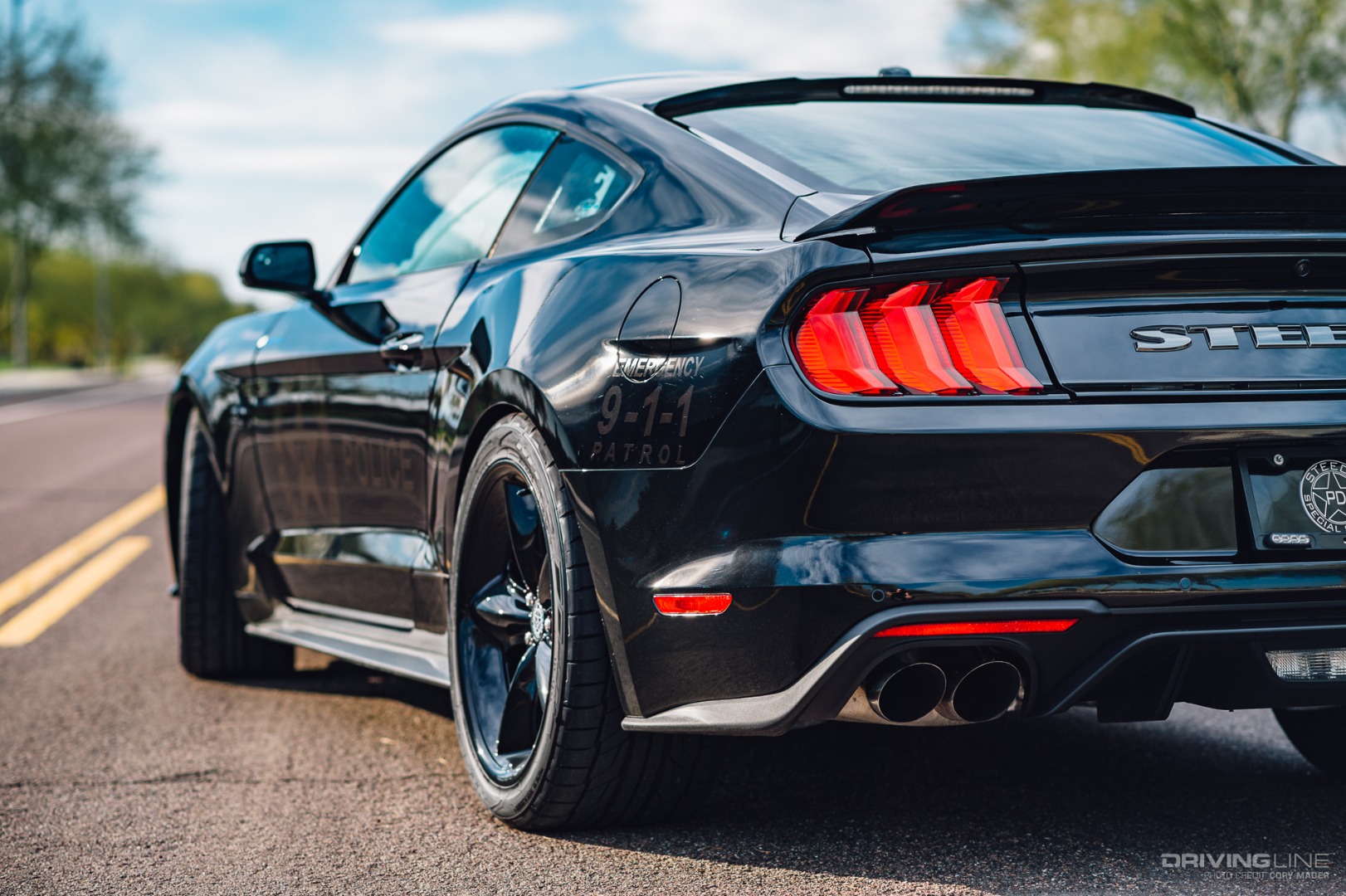 Steeda Special Service 5.0 Mustang on Nitto NT555 G2 - Rear Angle