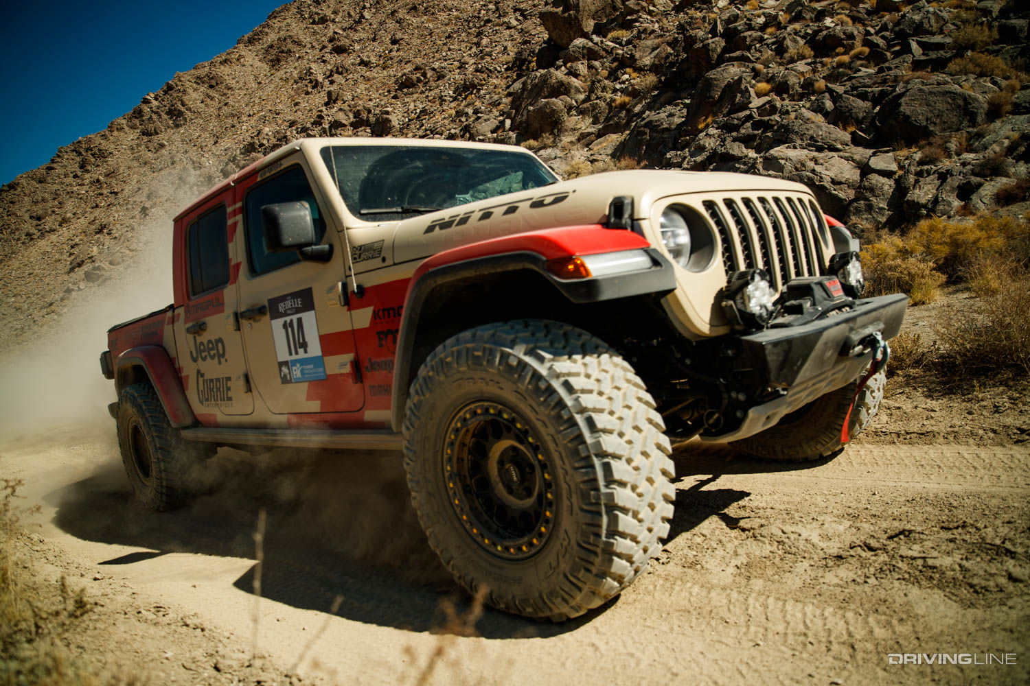 Ali Currie's Jeep Gladiator on Nitto Trail Grappler Tires