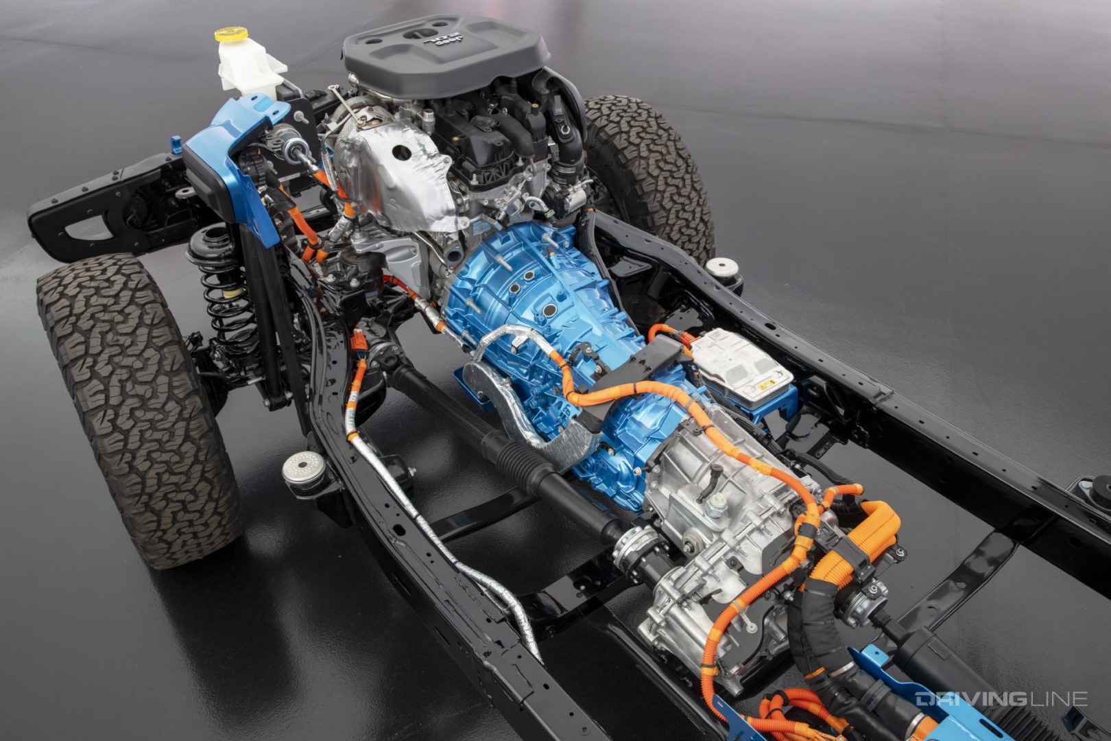2021 jeep wrangler 4xe driveline detail