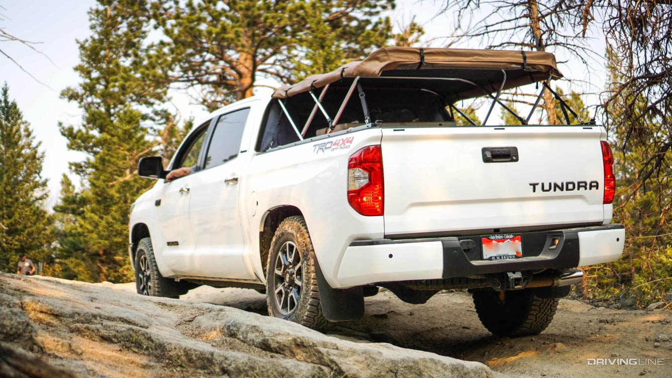 Toyota Tundra soft topper off road