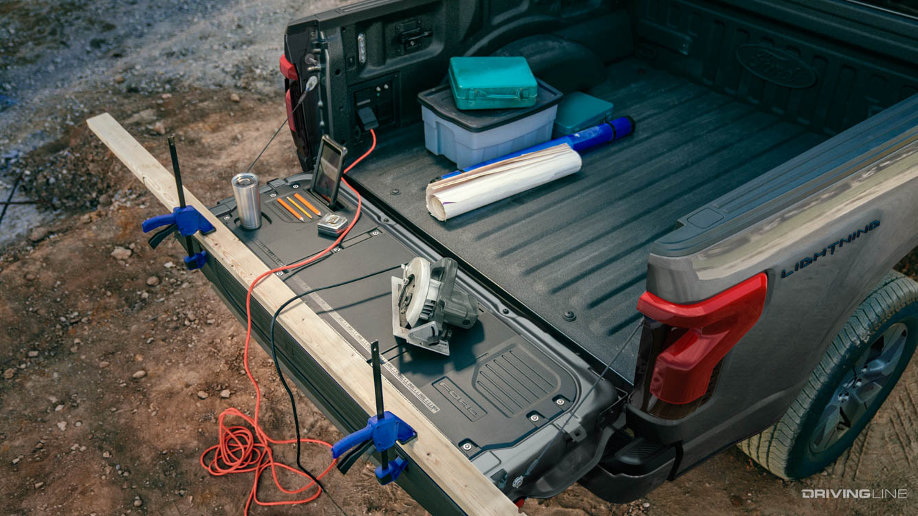 F150 Lightning Electric Truck tailgate