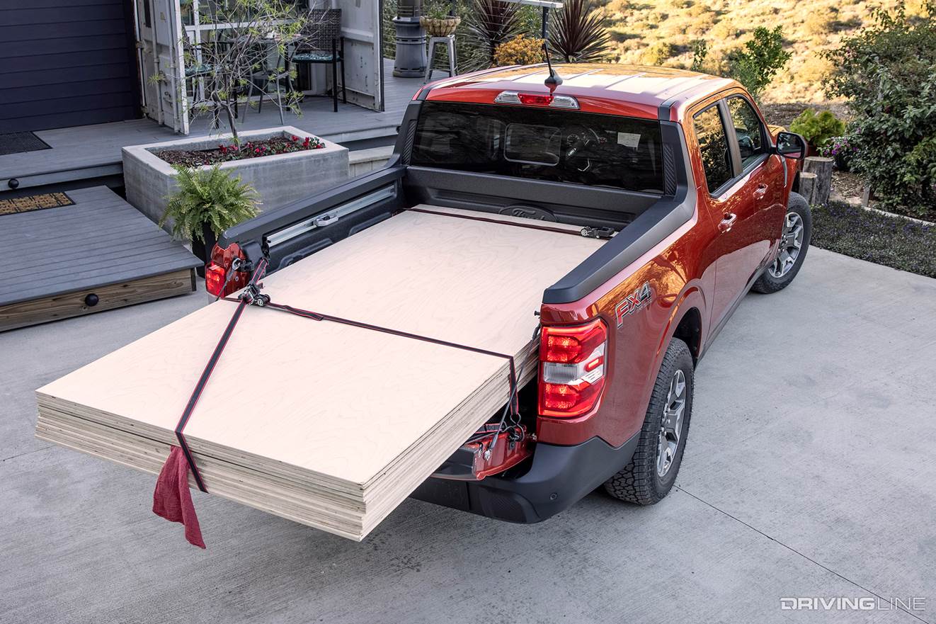 Ford Maverick lumber payload