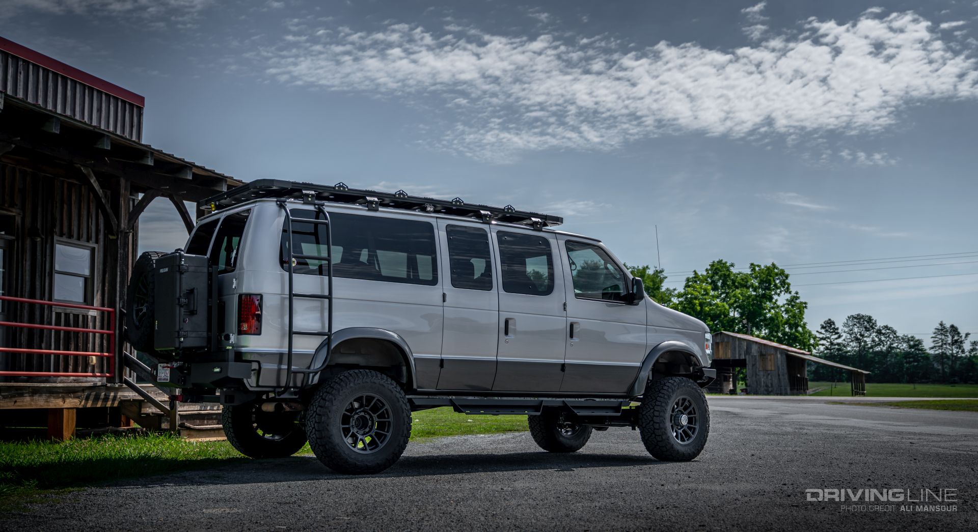 Ford E-350 4x4 Van Conversion Ujoint Offroad on Nitto Recon Grappler AT