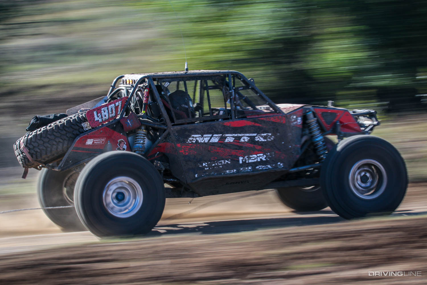 Cade Rodd racing through dirt