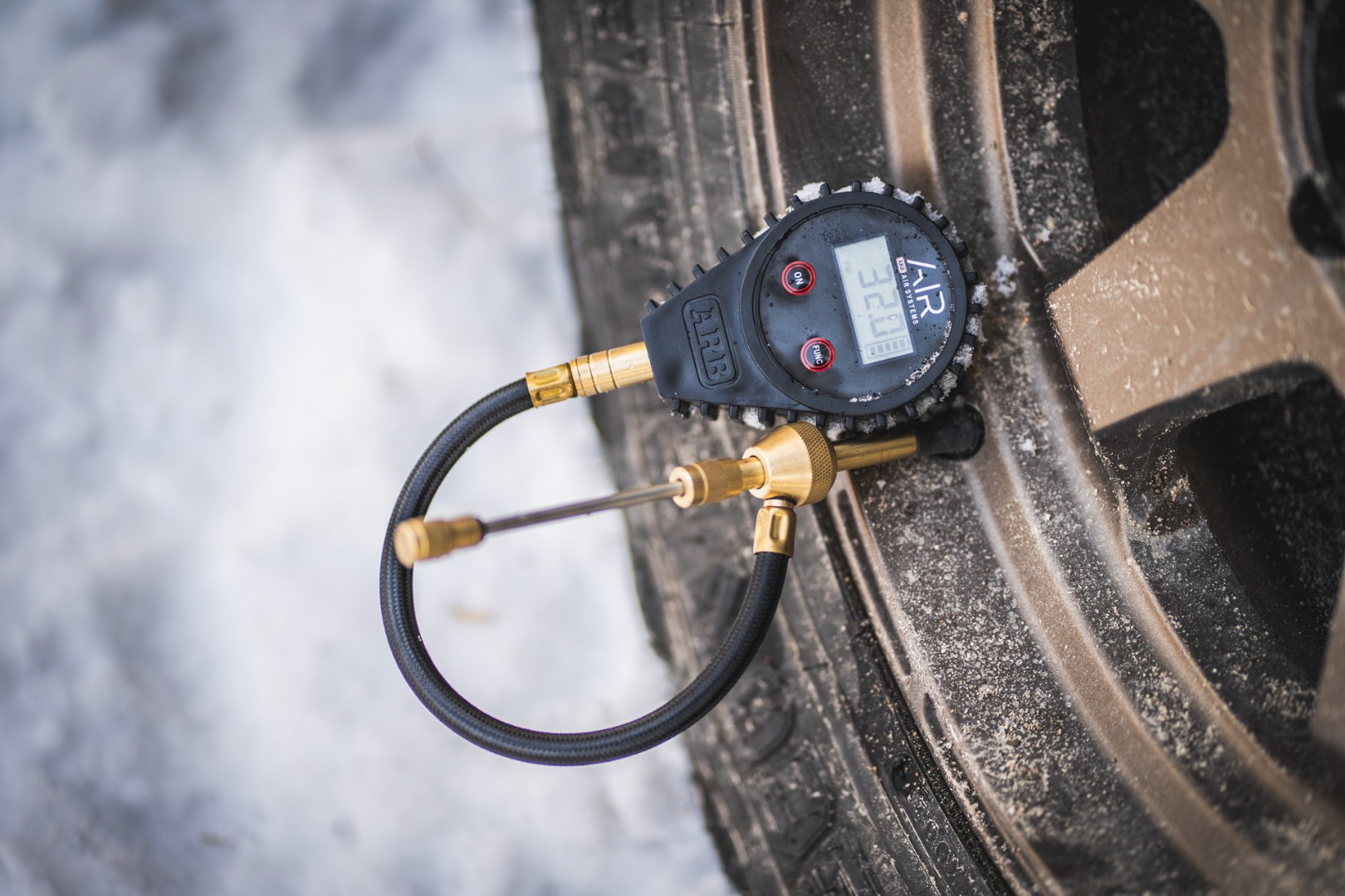 Tire Deflator in a tire