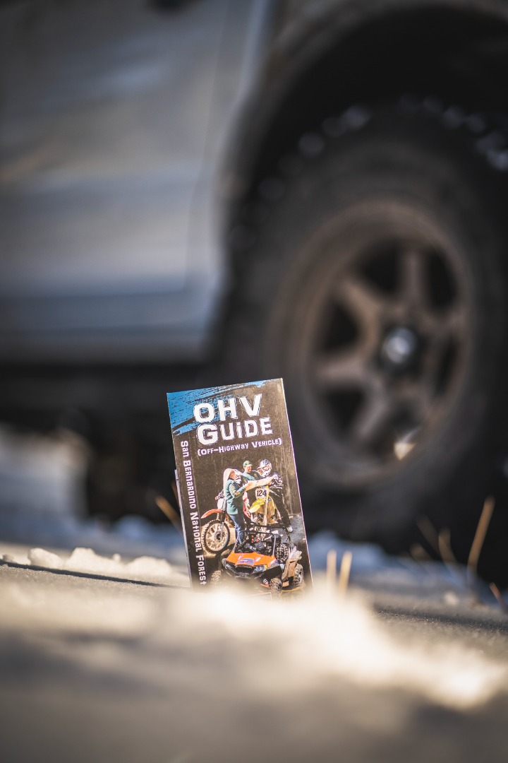 OHV Guide map on the ground
