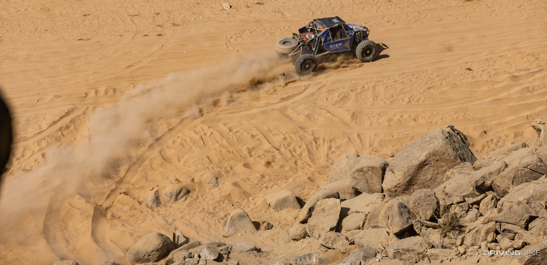 Raul Gomez racing in the silt at 2022 Ultra4 King of the Hammers