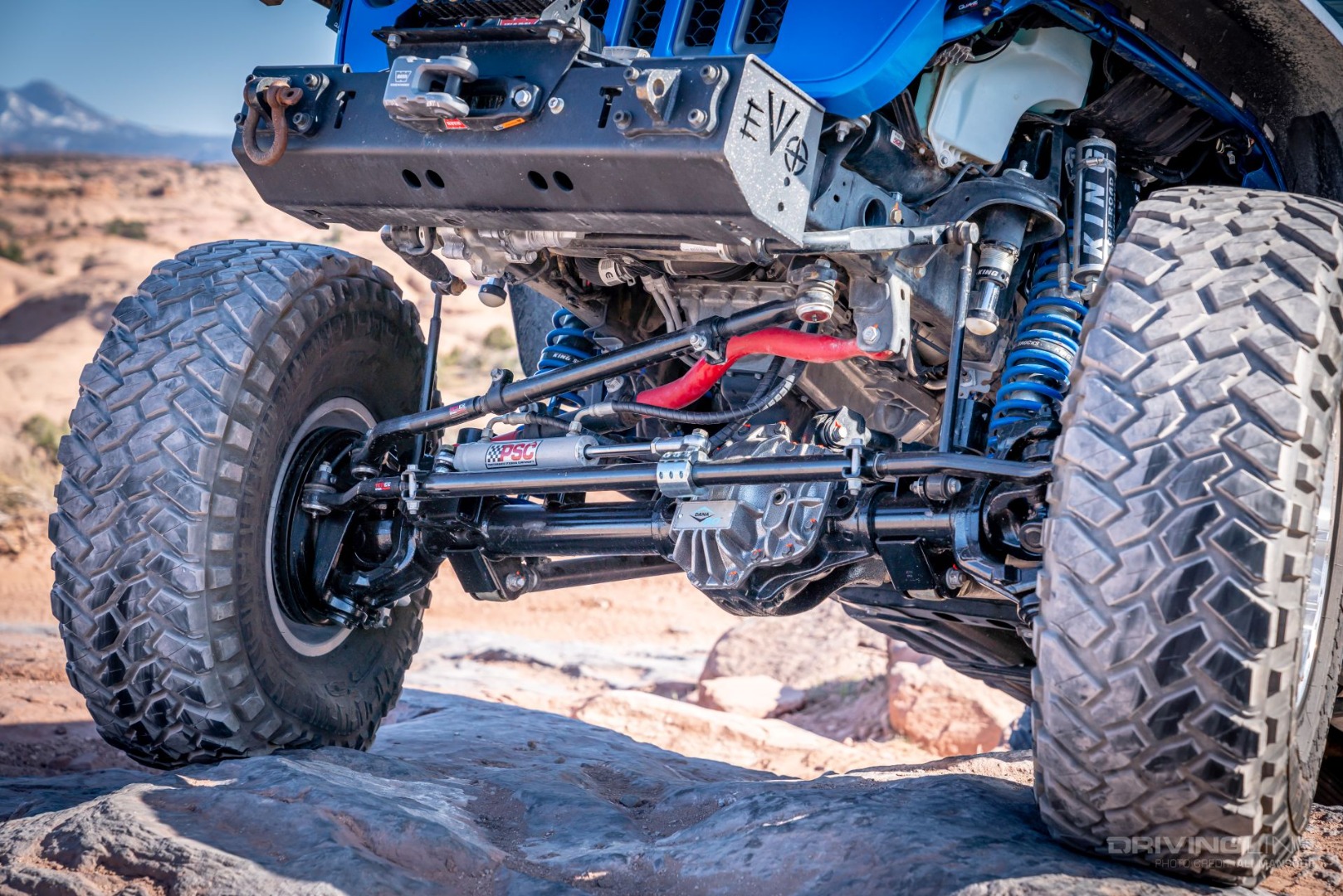 Jeep Gladiator Rubicon on 40s Overland Build PSC motorsports hydraulic steering assist