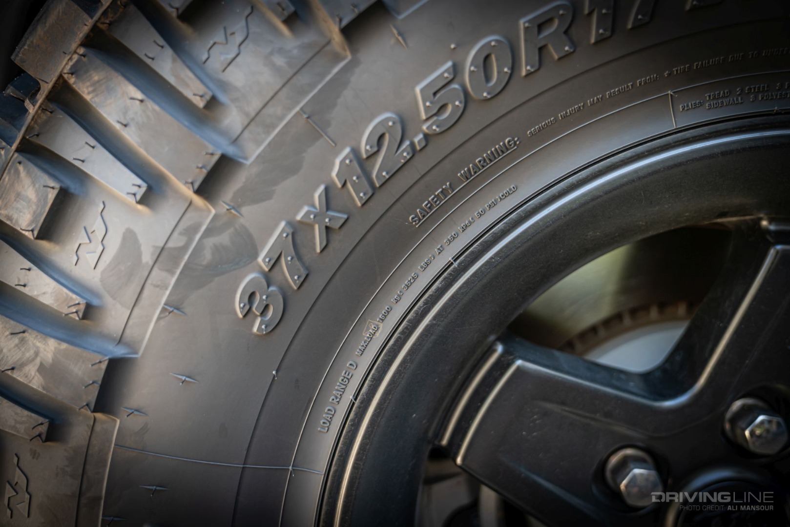 tire sidewall information detail