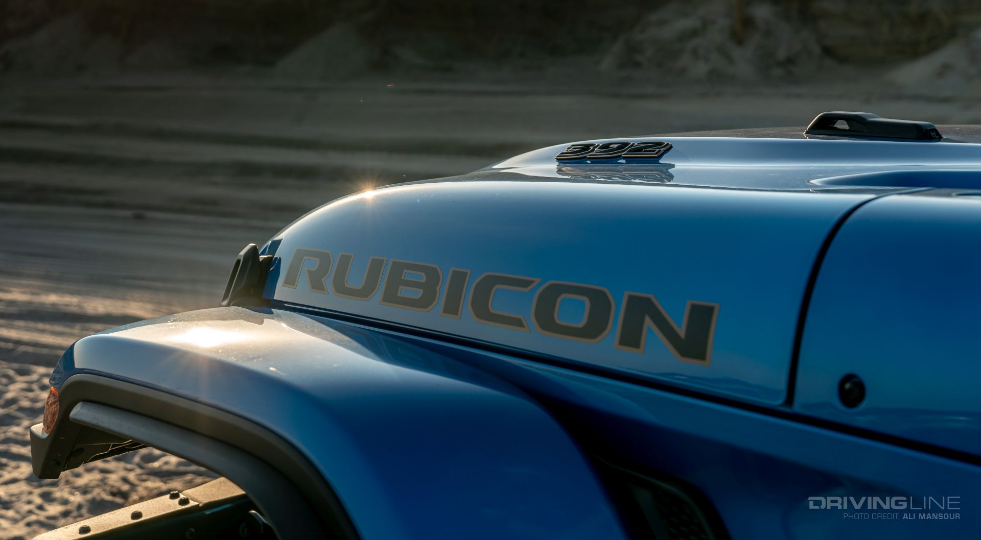 2023 Jeep Wrangler Rubicon XR392 hood decal detail