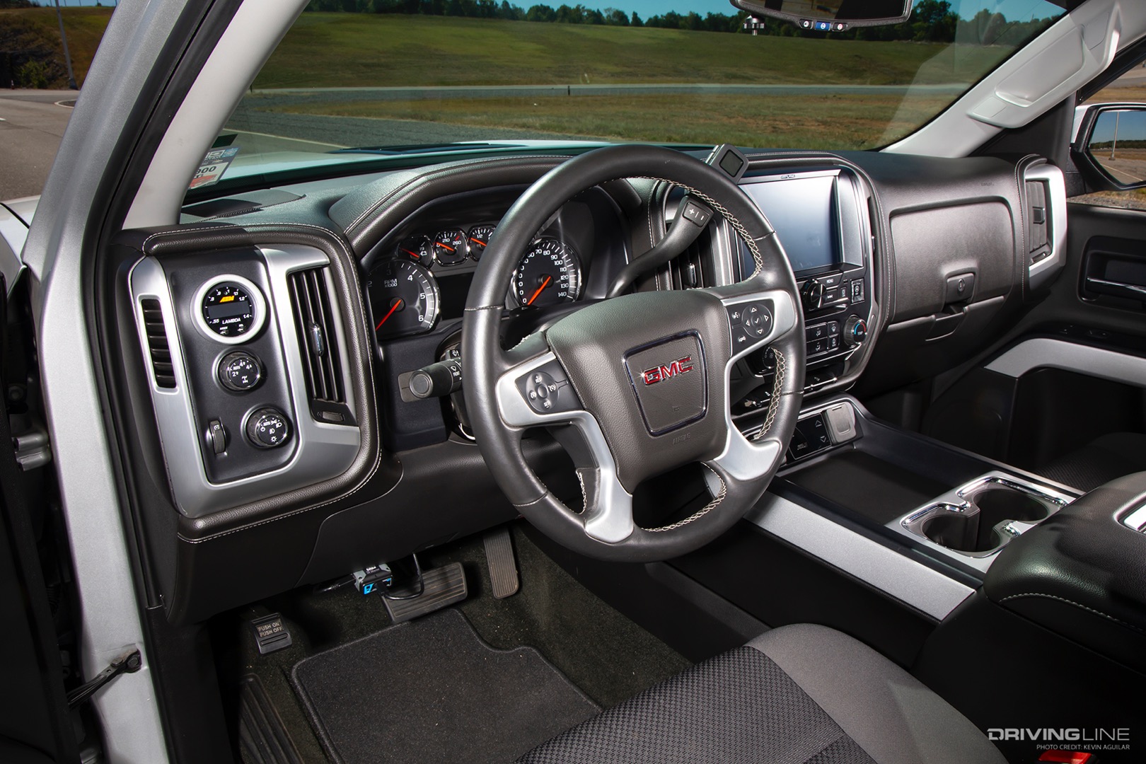 Interior of Dan Hamilton's Turbocharged Chevy Z71