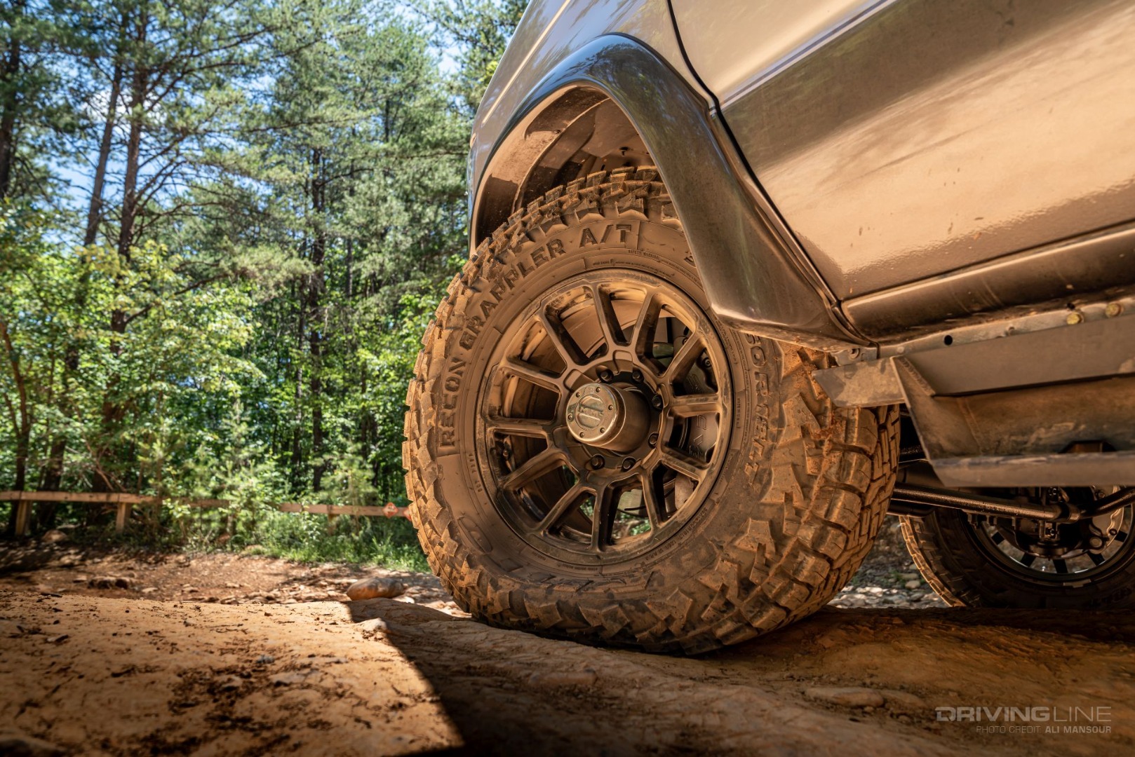 ford e series van front wheel on nitto recon grappler tire