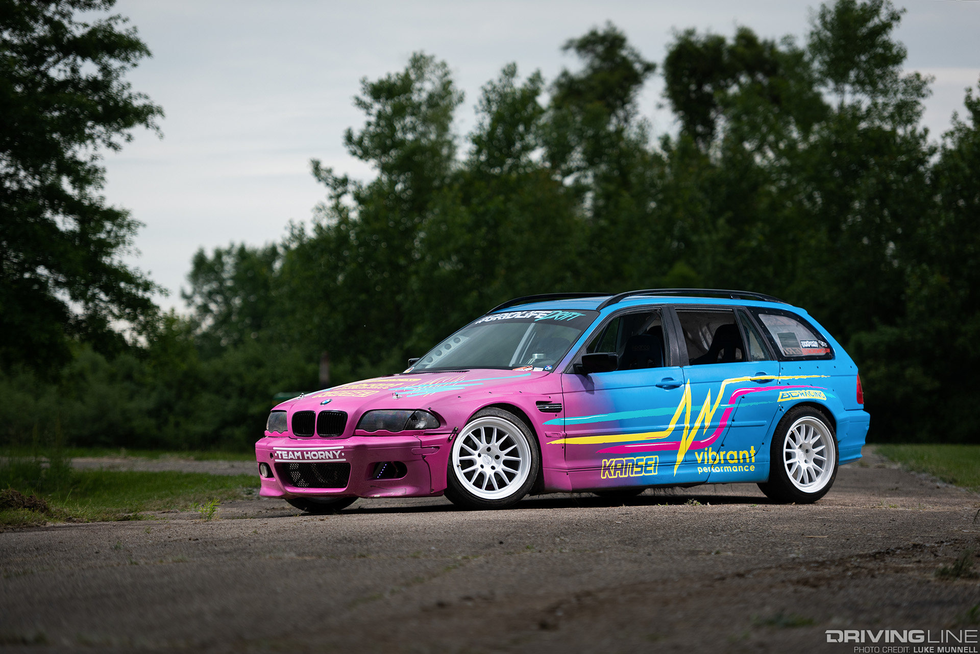 E46 BMW Drift wagon driver side front