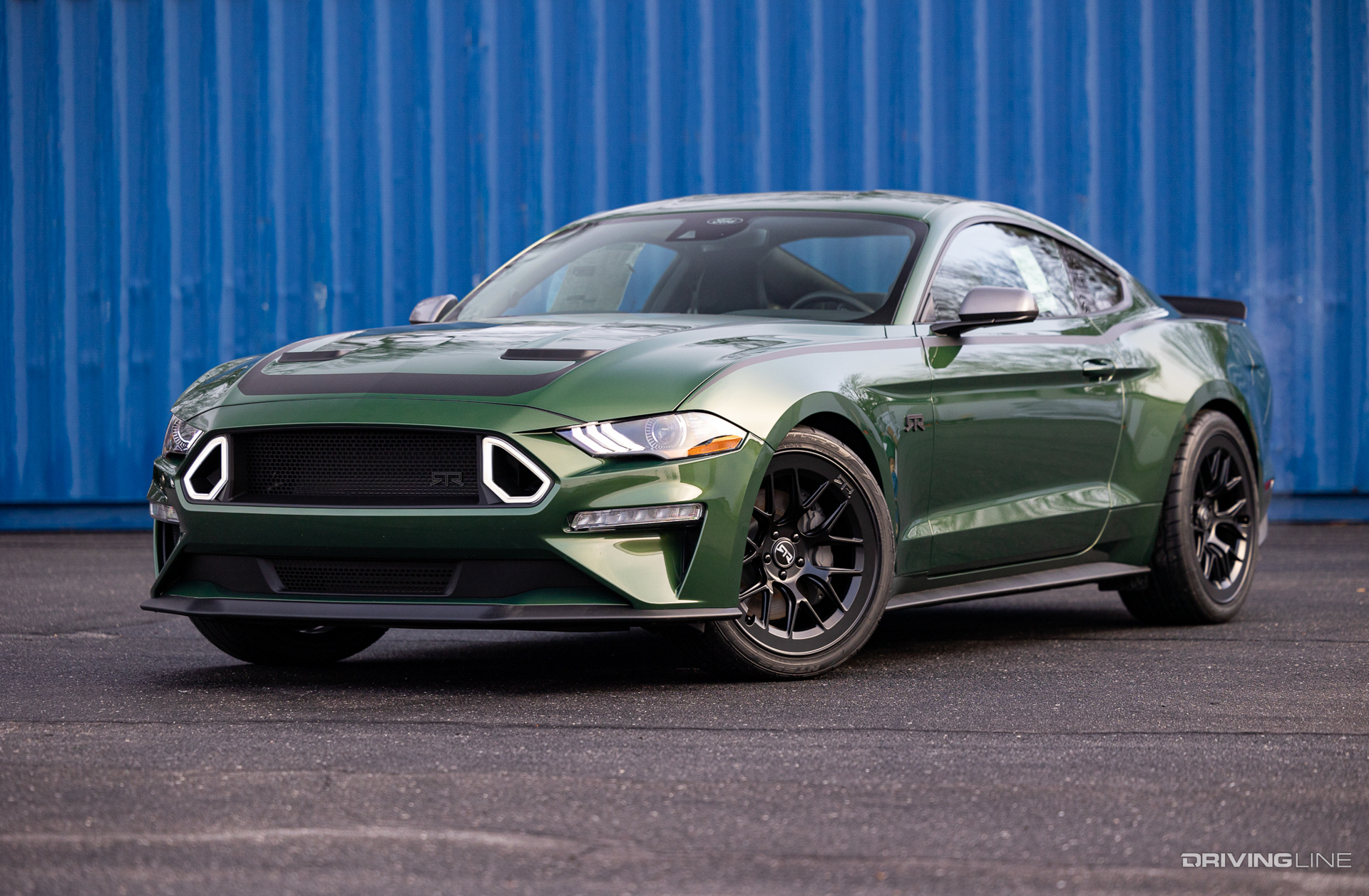 The Ford Mustang RTR Spec 1 package is largely an aesthetic package, composed of RTR upper and lower grill with integrated LED lights, as well as spoiler, graphics, and wheel & tire packages to complement the look
