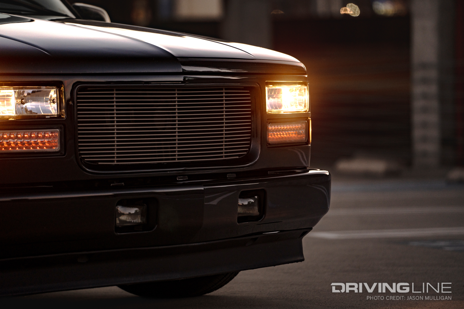 GMC Front End with Custom Bumper and Lights