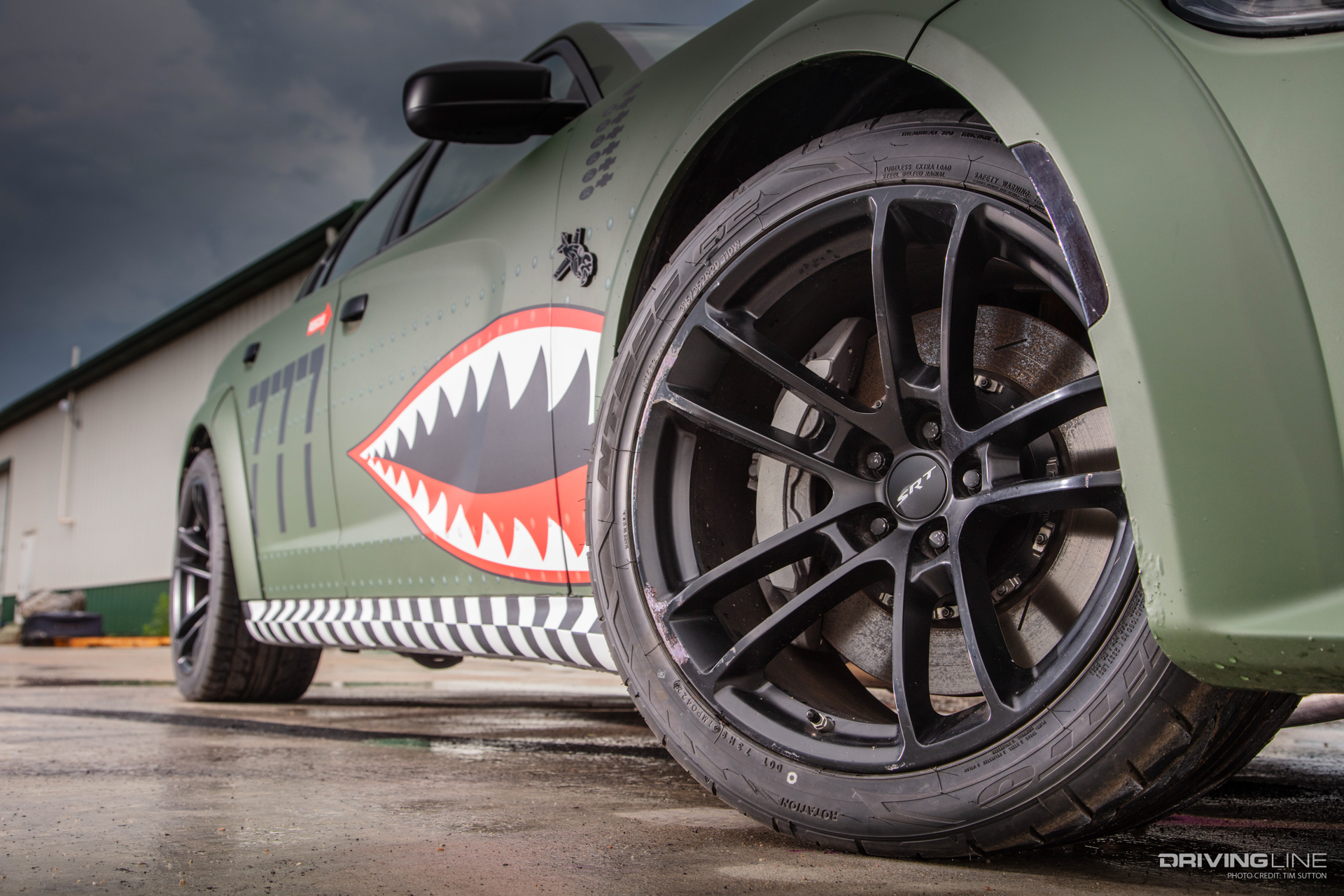 Nitto NT555 G2 tires on Westen Champlan's Dodge Charger Hellcat