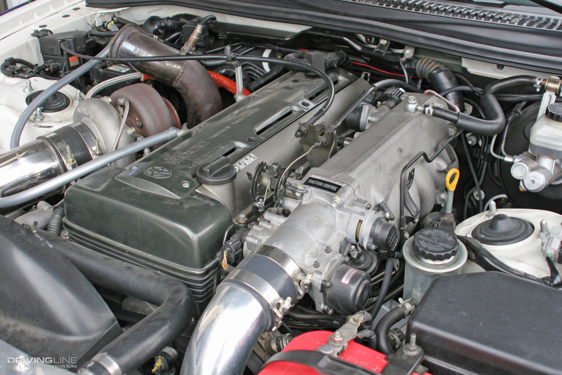 2JZ in an engine bay