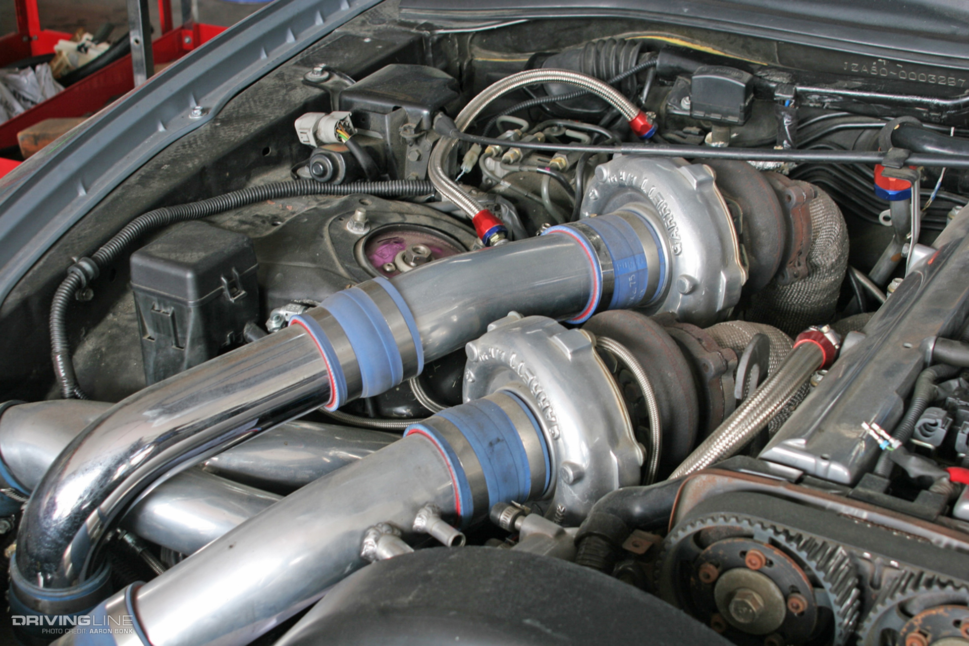 2jZ in an engine bay