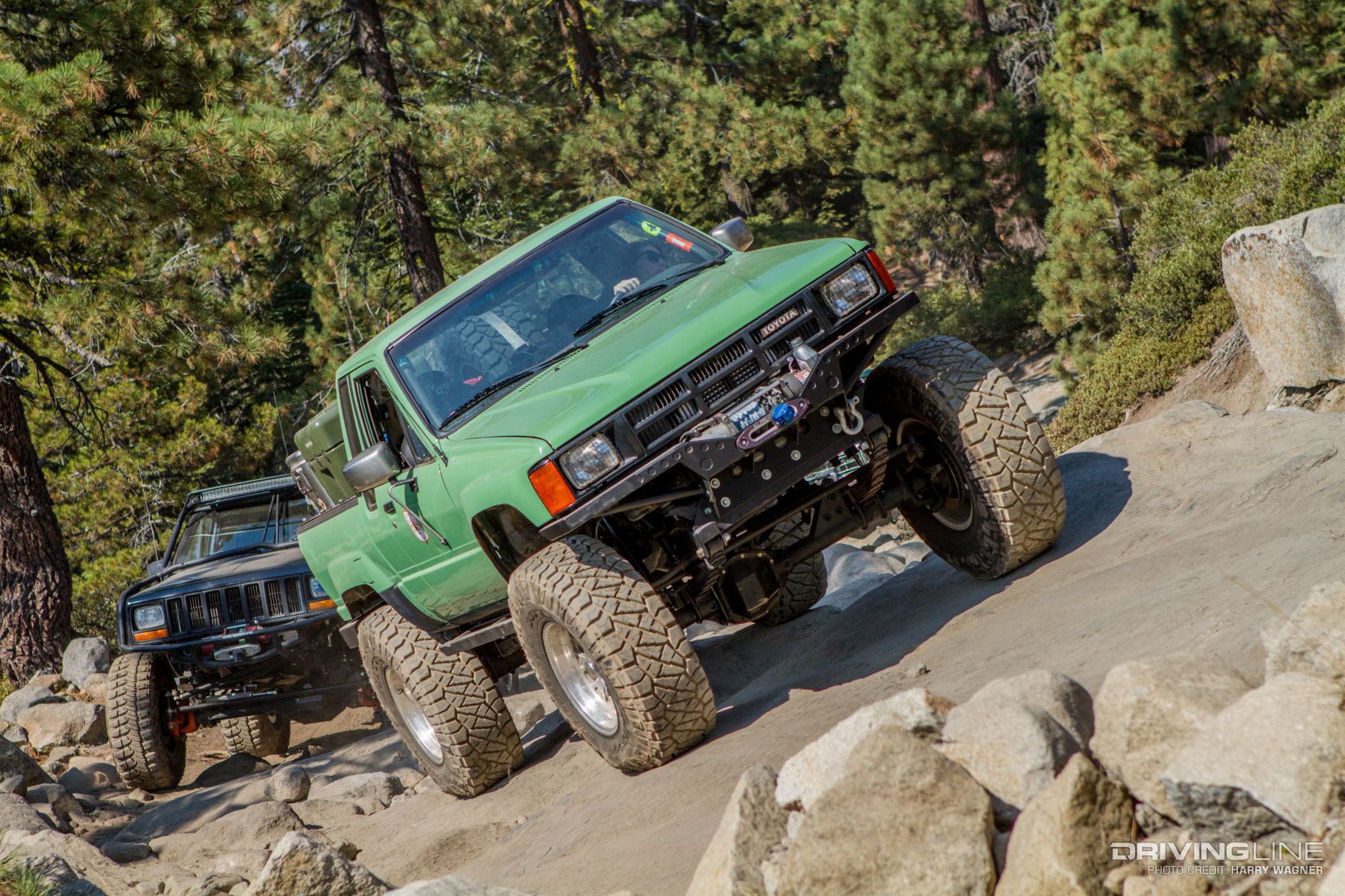 truck with Nitto Ridge Grapplers on Rubicon Trail