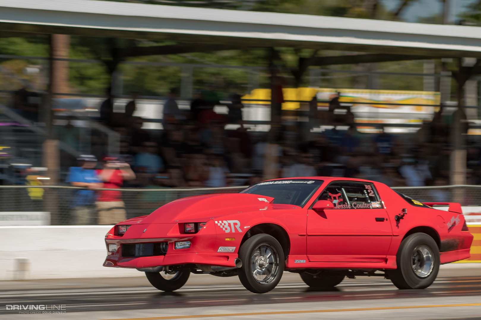 Jessie Coulter red '91 Camaro at Holley LS Fest