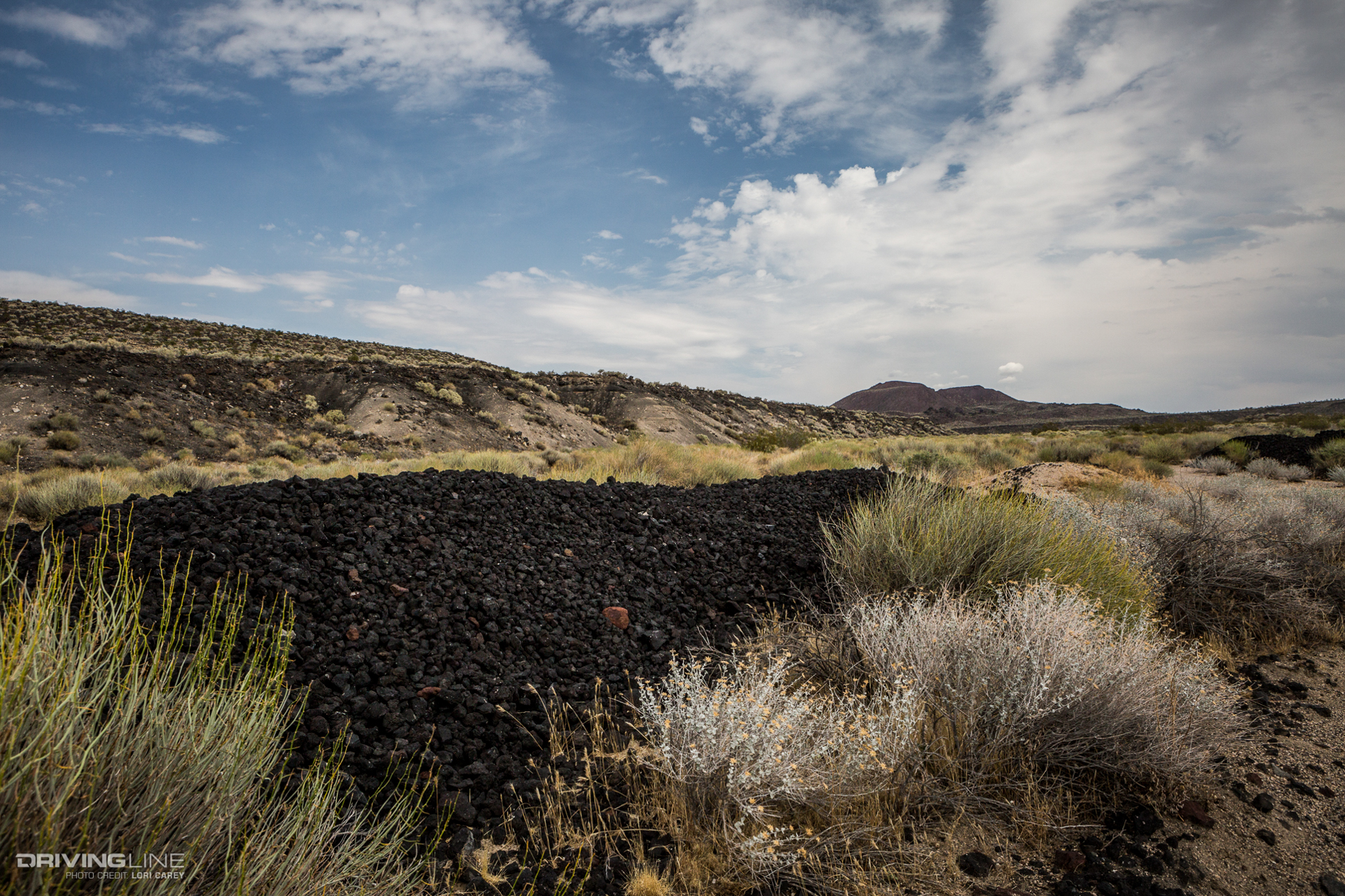 black basalt flow throught cinder cones on Aiken Mine Trail