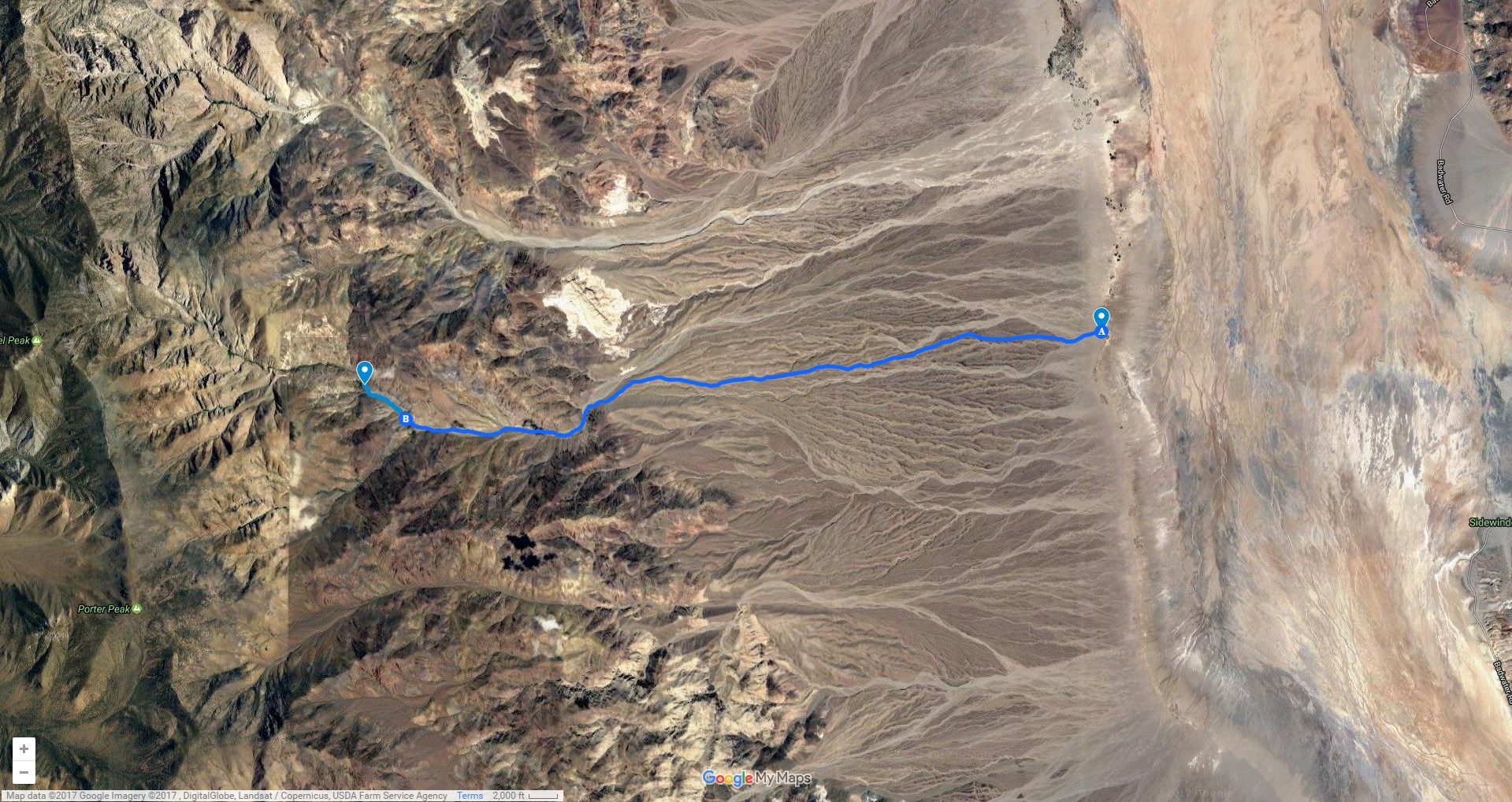 Johnson Canyon trail map