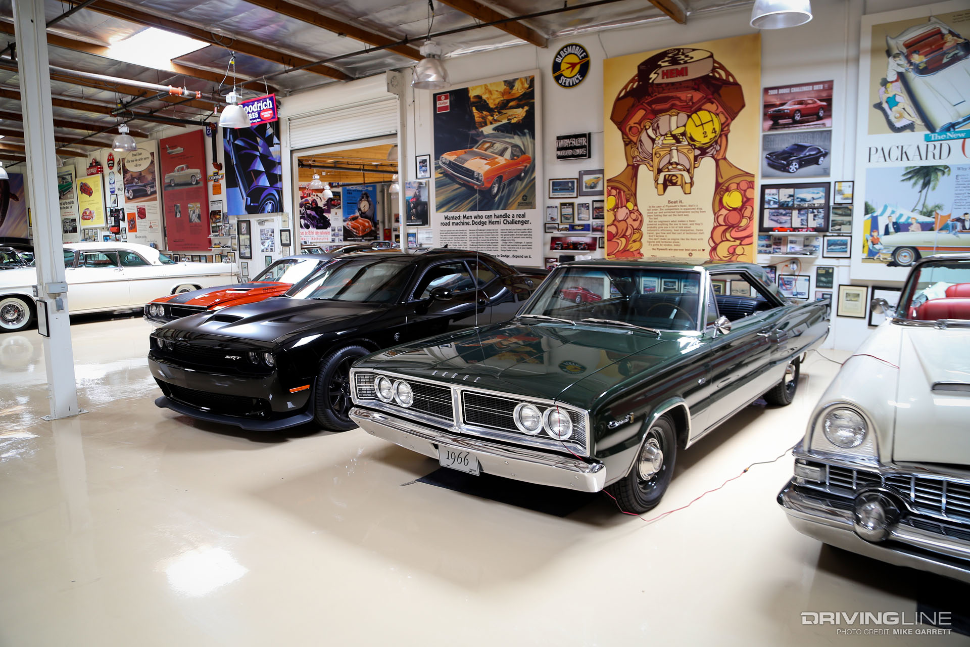 Classic and new Dodge Challenger