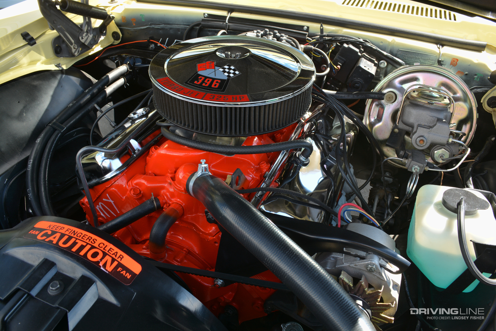 1st-gen Camaro - under the hood - V8