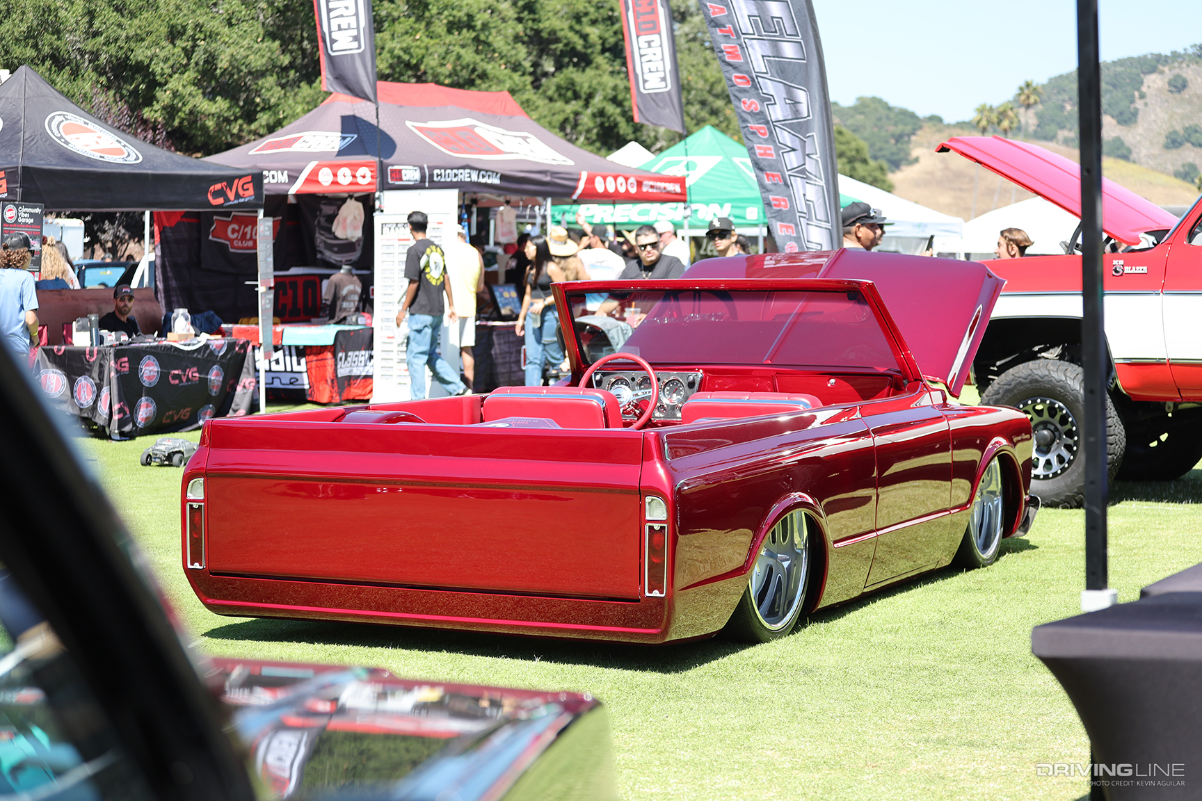 Rear of Danny Rios’ “Sancha” ’72 Chevy Blazer at the 2023 C10 SLO Down