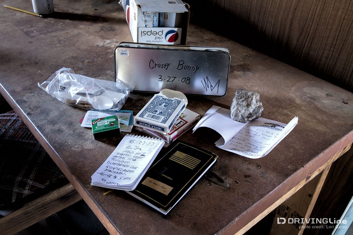 Crusty Bunny Ranch log book contents