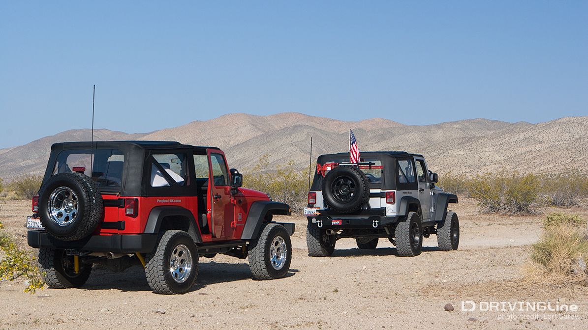 two Jeep Wranglers, Anza-borrego