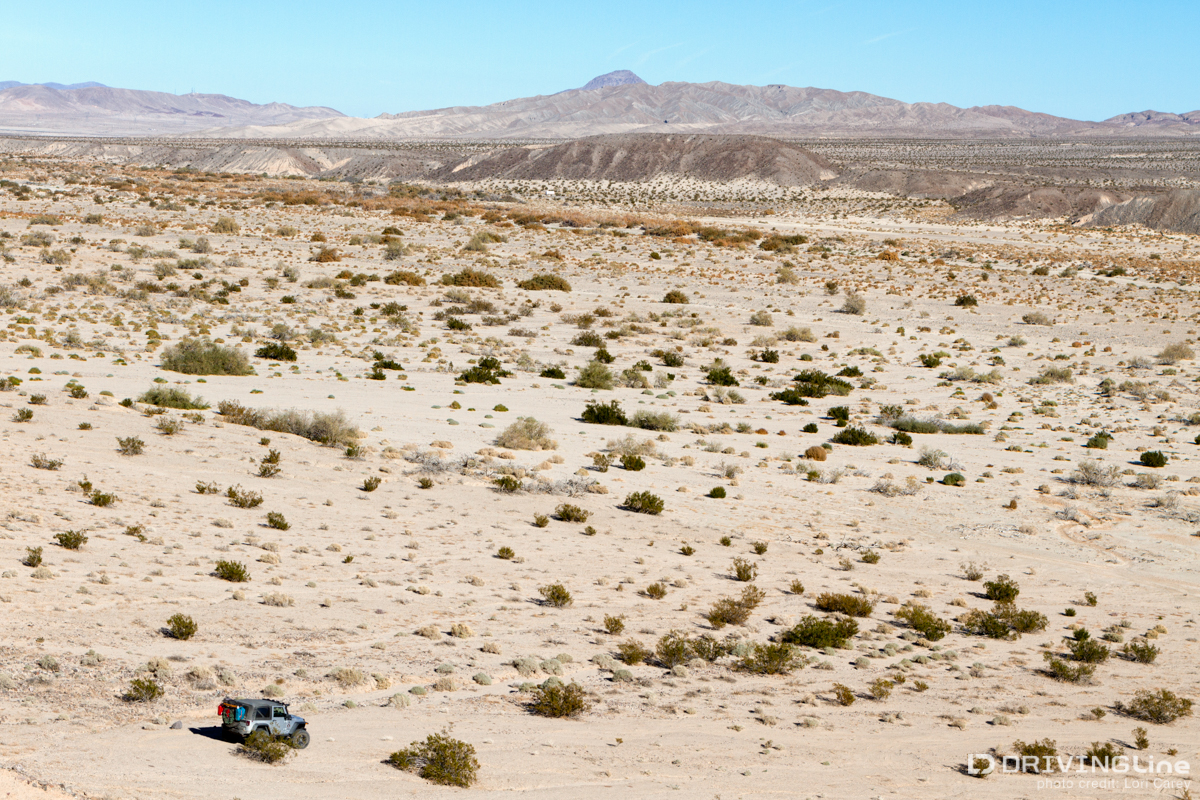 Jeep in the Mojave River Wash